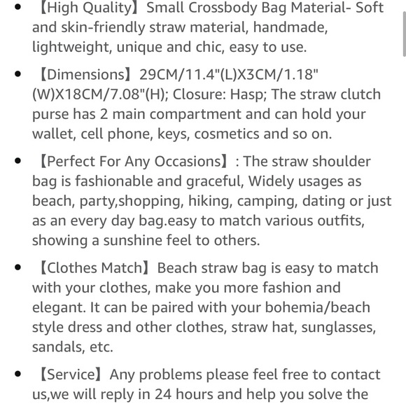 Straw Clutch NWOT - Picture 4 of 4